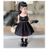 Summer Girls Suspender Dress Foreign Style Princess Unkempt Dress Girl Black Dress Dress
