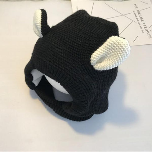 Autumn and winter children's wool cap plus velvet warm cap 18.8 inches