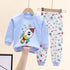Cotton Underwear Suit Boys and Girls Autumn Clothes Pants Pajamas Loungewear