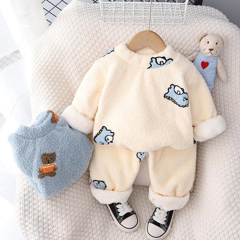 Autumn and winter children's pajamas set home wear