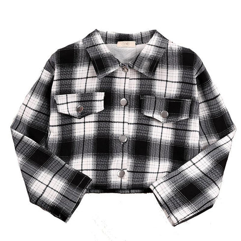 Girl's Long Sleeve Shirt Jacket