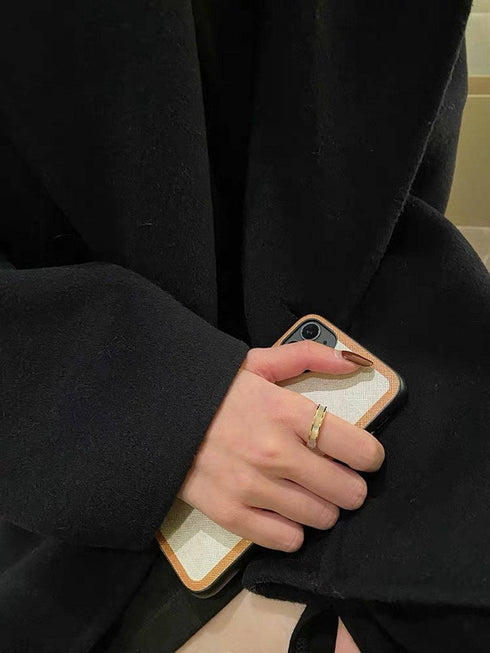 Titanium steel does not fade light luxury pearl white fritillary ring