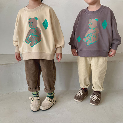 Bear Wei Yi Foreign-style Fried Street Loose Baby Top