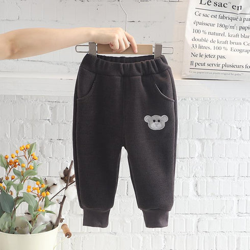 Winter Boys' Cashmere Pants Casual Sports Pants