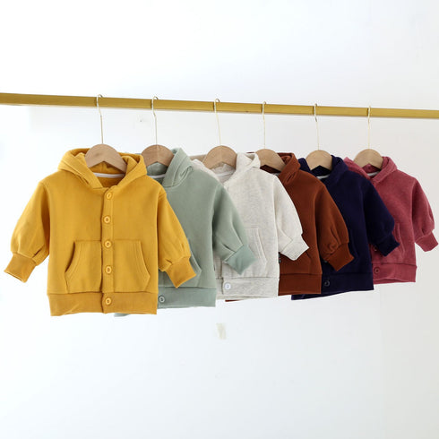 Autumn Boys and Girls Long Sleeve Hooded Jacket