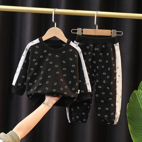 Boys spring and autumn suit two-piece set