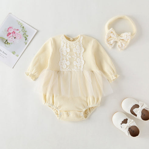 Baby Girl Long Sleeve Jumpsuit