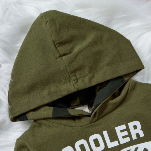 Boy Camouflage Hoodie Pullover Pants Set