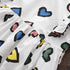 Girl's Spring And Autumn Love Pattern Princess Dress