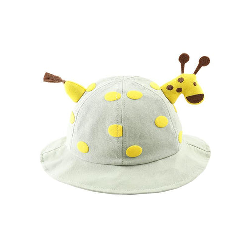 Children's Hat Cute Fawn Cartoon Baby Pot Hat Sunshade Hat Circumference 19.7inch