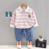 Boys spring and autumn leisure suit two-piece set