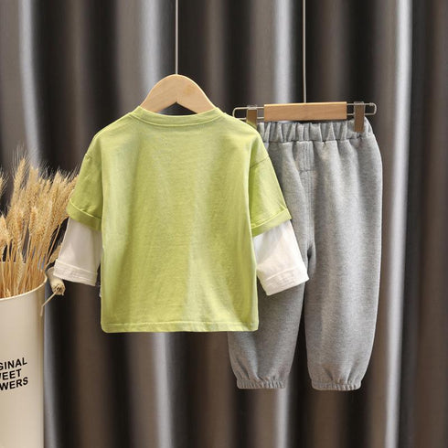 Children's Wear Autumn T-shirt Set