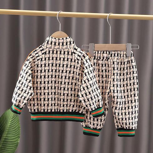 Children's Wei Yi Suit Spring and Autumn Two-Piece Set