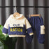 Autumn and winter children's hooded two-piece set