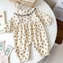 Corduroy doll collar buckle out climbing suit jumpsuit
