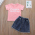 Girls' Sports Shorts Summer Suit