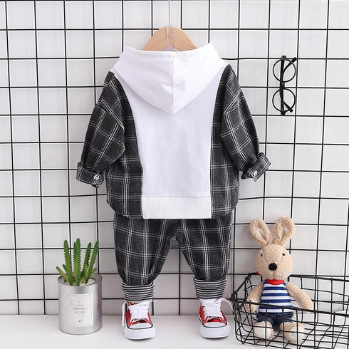 Boys spring and autumn leisure two-piece set
