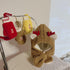 Autumn and winter Christmas children's hat scarf one glove set Circumference 19.7-20.5inch