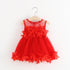 Summer New Baby Girl Petal Stitching Mesh Dress Princess Dress Girl Dress