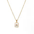 Cube Fritillaria Pendant Necklace