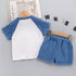 Boys short sleeve suit two-piece set
