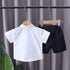 Boys short sleeve suit two-piece set