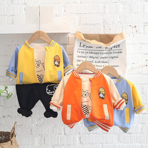 Boys spring and autumn three-piece set