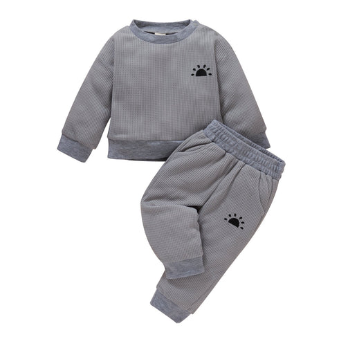 Boy's Long Sleeve Top+ Pants Two-Piece Set