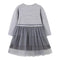 Autumn New Girl Dress European And American Style Cartoon Embroidery Mesh Princess Dress