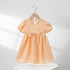 Girls' Dress Summer Dress New Bubble Sleeve Macaroon Color Princess Dress