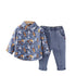 Boys spring and autumn suit two-piece set