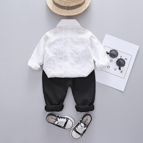 Boys spring and autumn suit two-piece set