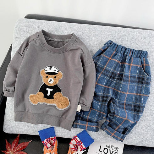 Boys suit spring and autumn two-piece set