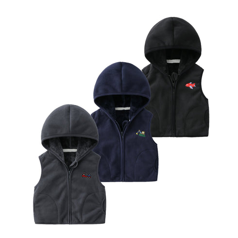 Fleece Vest with Optional Hood