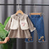 Girl's Jeans Set Three-Piece Set
