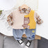 Boys sports suit spring and autumn three-piece set