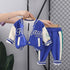 Spring and Autumn Children's Baseball Clothes Set of Three