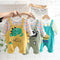Spring and Autumn Children's Leisure Pocket Straps Two-Piece Set