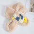 Children's Plush Scarf With Zoo Animal Decal