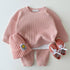 Spring and autumn baby children's clothing comfortable leisure knitted suit