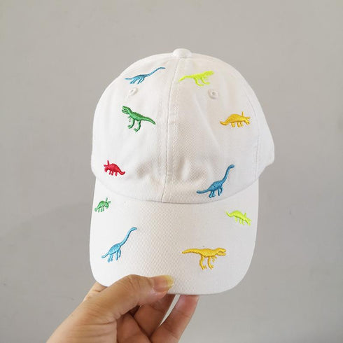 Boys' And Girls' Colored Dinosaur Baseball Cap Sun Visor Cap. Circumference 19-20 in. (48-52cm)