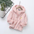 Children's Coral Velvet Hooded Jacket