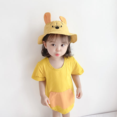 Cute cartoon animal short sleeve hat
