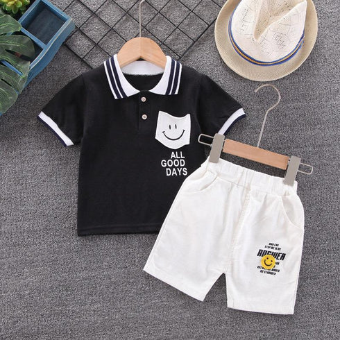 Summer boys short sleeve suit