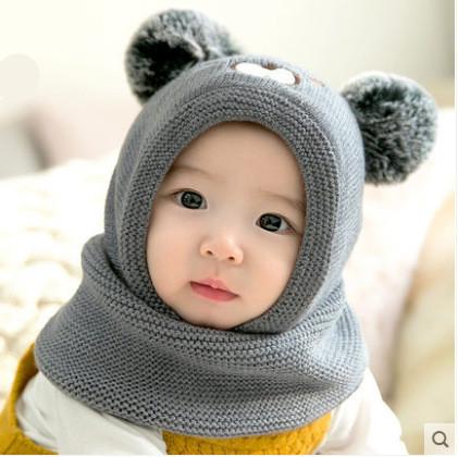 Fall/winter baby hat scarf Circumference 16.5-19.7inch(42-50cm)