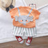 Children's Summer Dress Short Sleeve Set