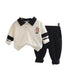 Spring and Autumn Boys' Long Sleeve Suit Two-Piece Set