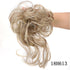 Synthetic bun wig fluffy hair ring ball head