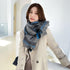 Warm Cashmere Scarf Long Fringed Shawl