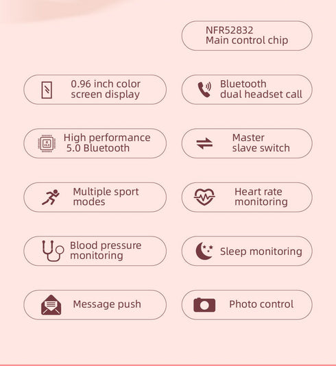 Smart bracelet Bluetooth headset 2 in 1